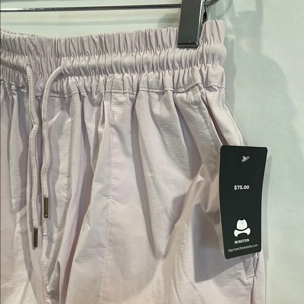Light Pink Drawstring Shorts - Picture 3 of 7